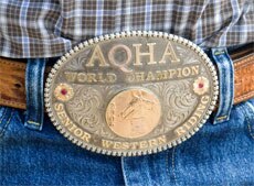 Charlie Cole's AQHA World Champion Belt Buckle