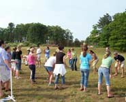 Water Balloon Toss at SmartPak's annual company picnic