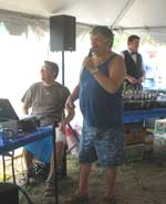 Karaoke at SmartPak's annual company picnic