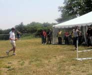 Stadium jumping at SmartPak's annual company picnic