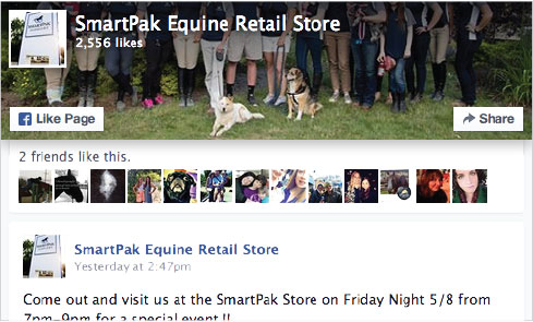 facebook like and share