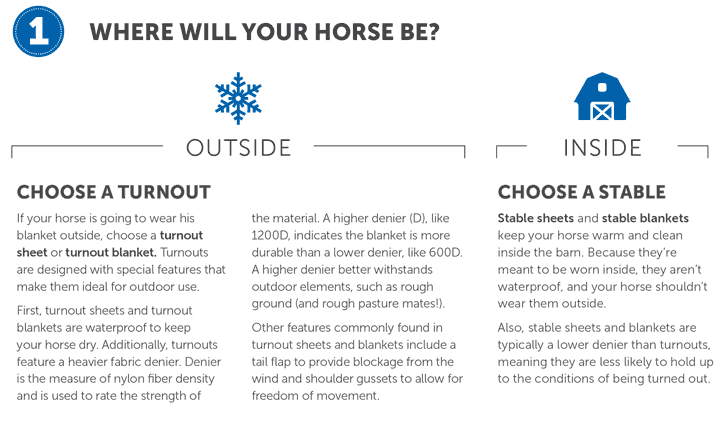 Horse Blanket Fill Chart