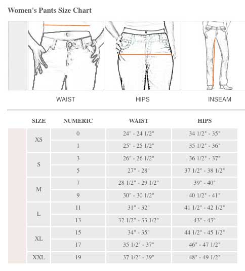 Wrangler Q Baby Jeans Size Chart