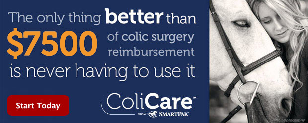 The only thing better than $7500 of colic surgery coverage is never having to use it!