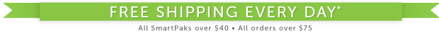 All SmartPaks over $40 - All orders over $75